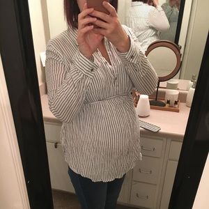EUC maternity blouse